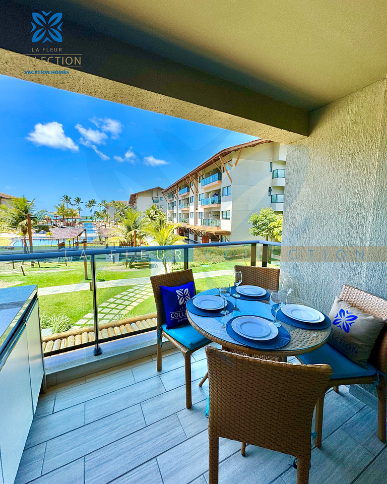 Luxo Vista Piscina no La Fleur Polinésia