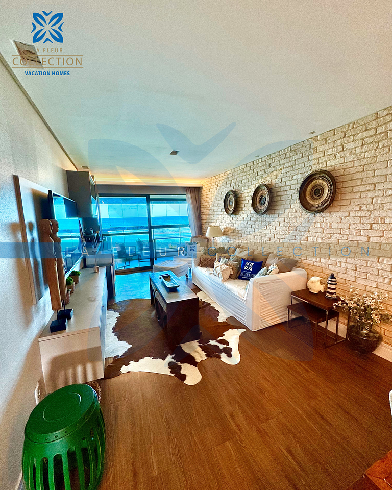 Apartamento frente mar em Resort