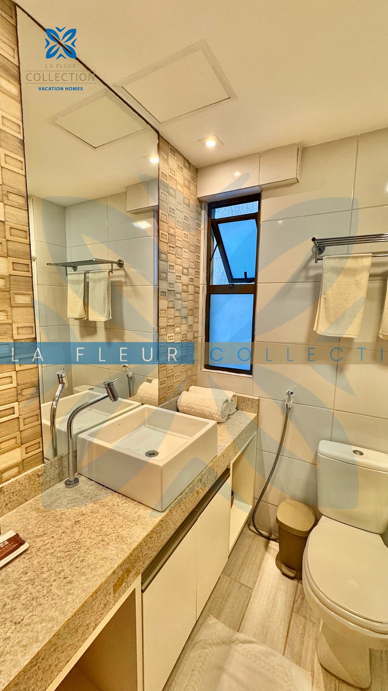 Apartamento vista piscina em Resort
