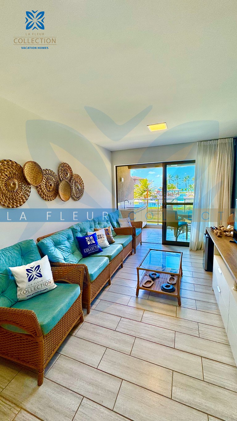 Luxo Vista Piscina no La Fleur Polinésia