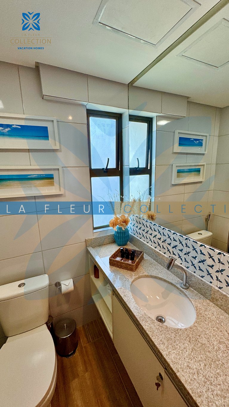 Apartamento vista piscina em Resort