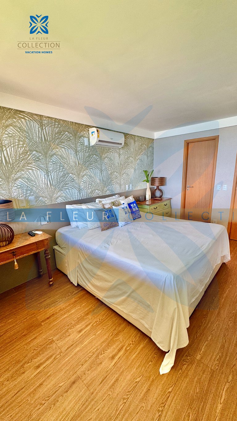 Apartamento frente mar em Resort
