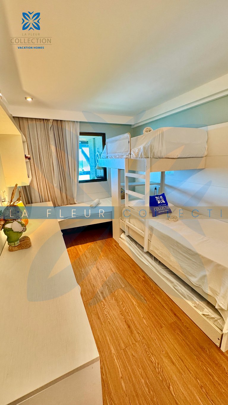 Apartamento frente mar em Resort