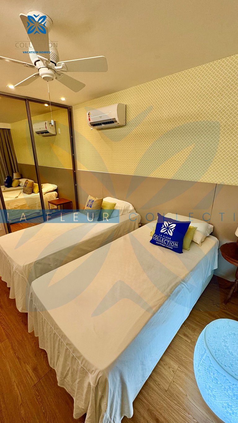 Apartamento frente mar em Resort
