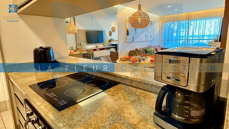 Luxo Frente Mar com Piscina no La Fleur Polinésia