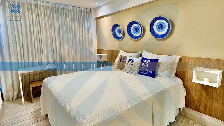 Apartamento vista piscina em Resort