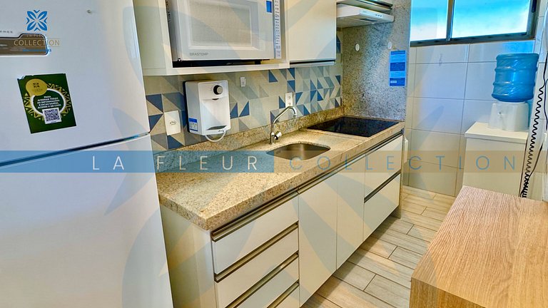 Apartamento vista piscina em Resort