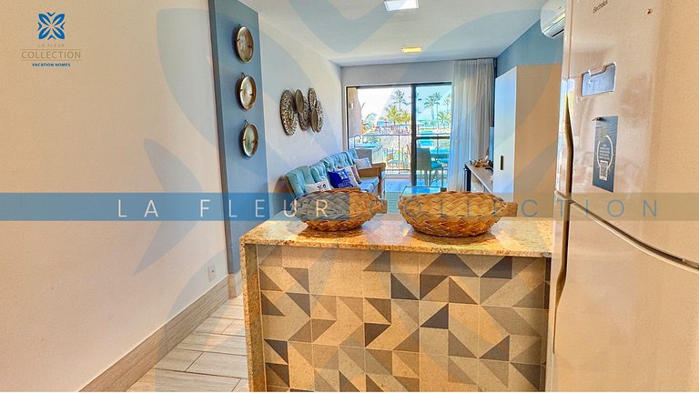 Luxo Vista Piscina no La Fleur Polinésia