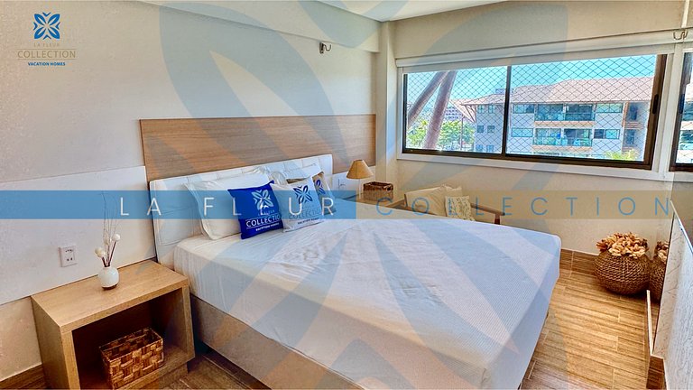 Apartamento vista piscina em Resort