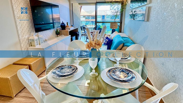 Apartamento vista piscina em Resort