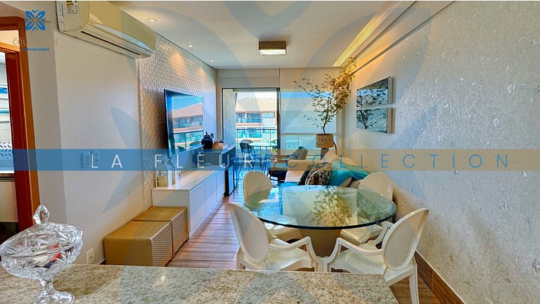 Apartamento vista piscina em Resort