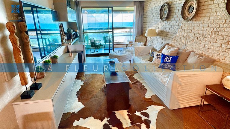 Luxo Frente Mar Pé na Areia no La Fleur Polinésia