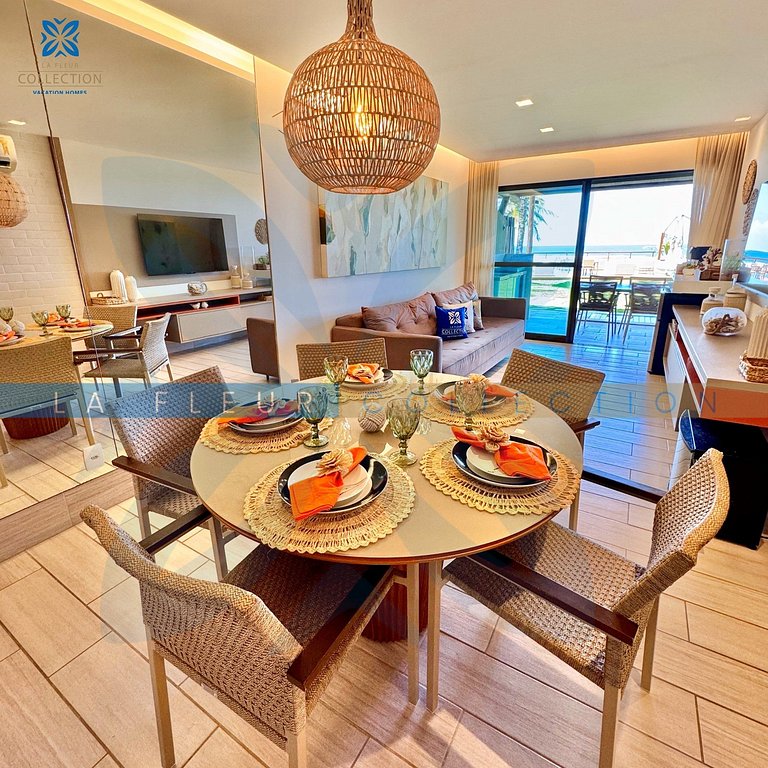 Luxo Frente Mar com Piscina no La Fleur Polinésia