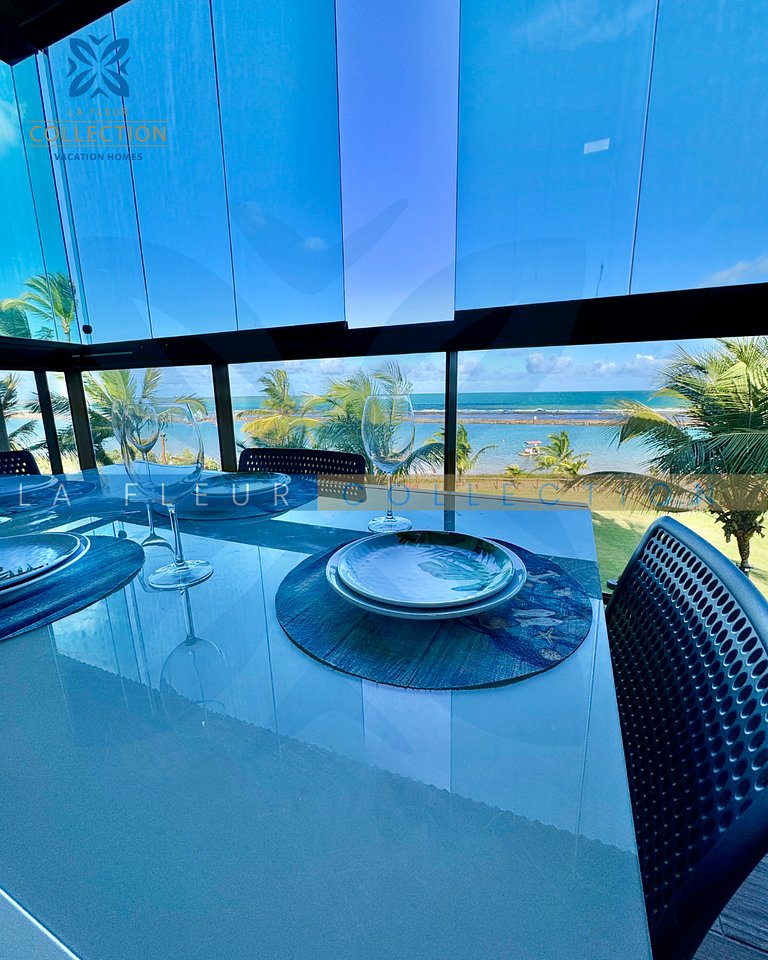 Luxo Frente Mar Pé na Areia no La Fleur Polinésia