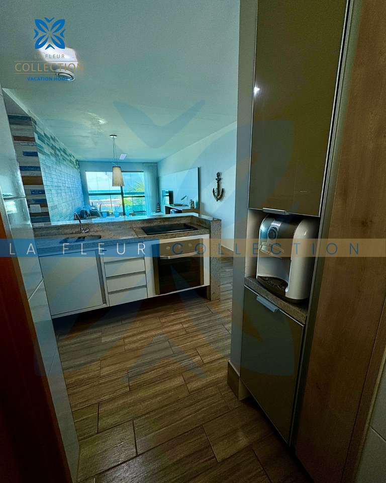 Luxo Frente Mar Pé na Areia no La Fleur Polinésia