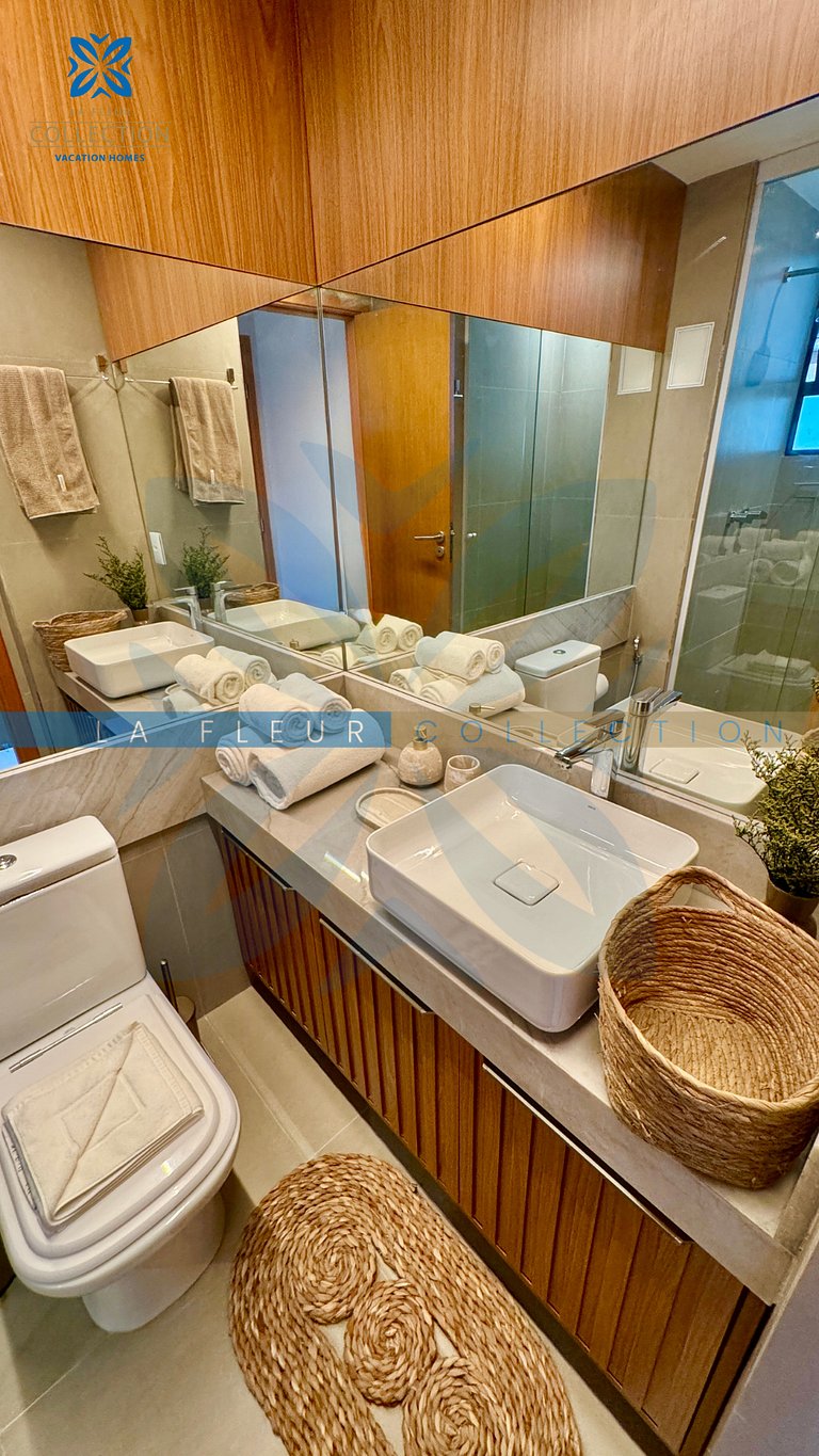 Luxo com Piscina - Pé na areia no Polinésia Villa
