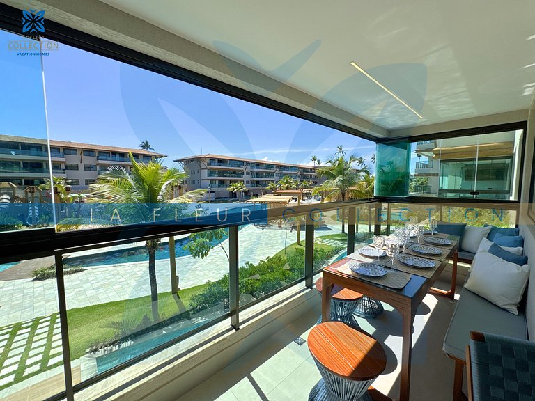 Luxo com Varanda Gourmet no Polinésia Villa - 206-6