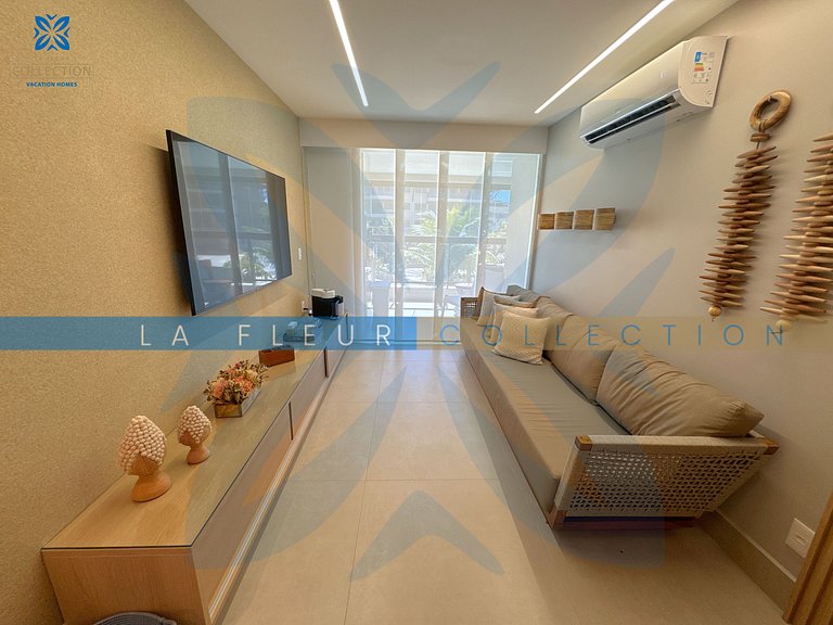 Luxo com Varanda Gourmet no Polinésia Villa - 206-6