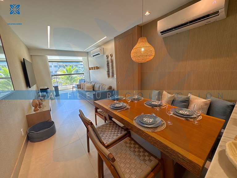 Luxo com Varanda Gourmet no Polinésia Villa - 206-6