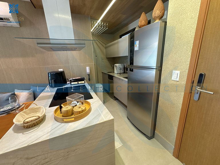 Luxo com Varanda Gourmet no Polinésia Villa - 206-6
