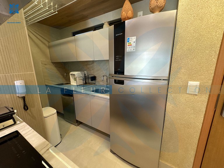 Luxo com Varanda Gourmet no Polinésia Villa - 206-6