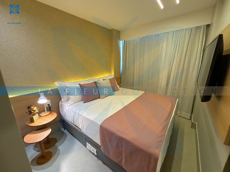 Luxo com Varanda Gourmet no Polinésia Villa - 206-6