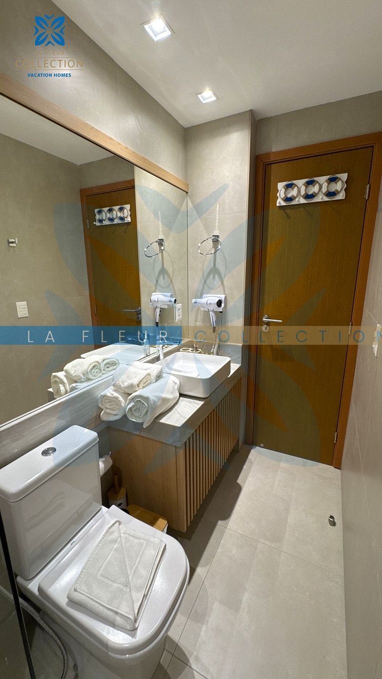 Luxo com Varanda Gourmet no Polinésia Villa - 206-6