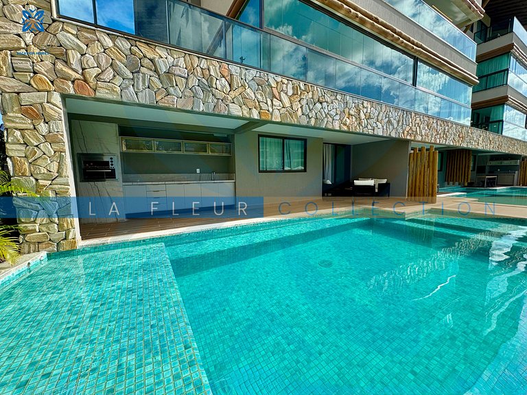 Luxo com Piscina Pé na areia no Samoa Villa Resort