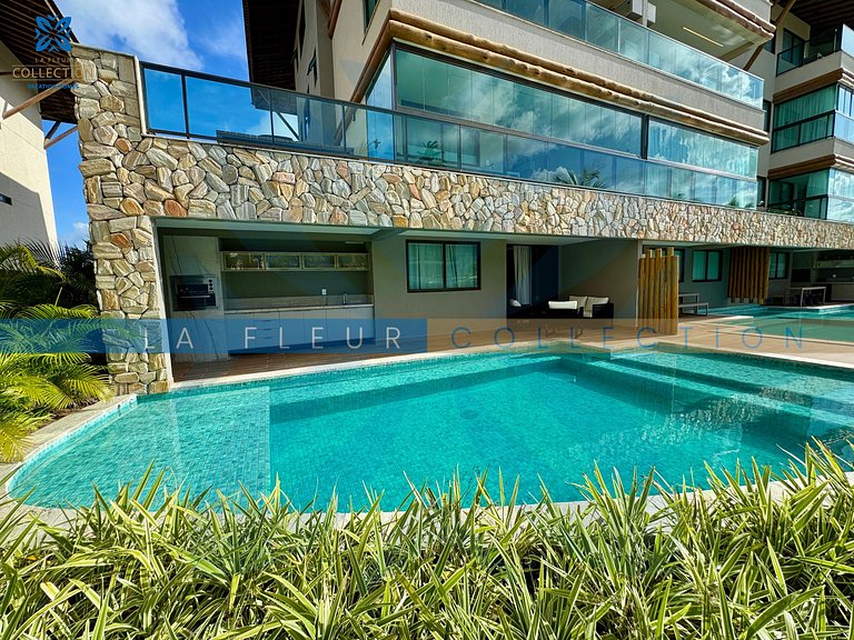 Luxo com Piscina Pé na areia no Samoa Villa Resort