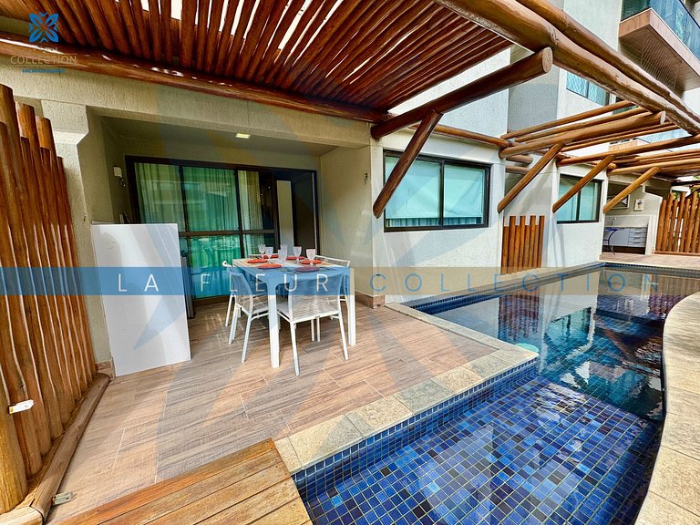 Luxo com Piscina no La Fleur Polinésia