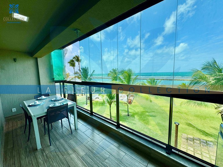 Luxo Frente Mar Pé na Areia no La Fleur Polinésia