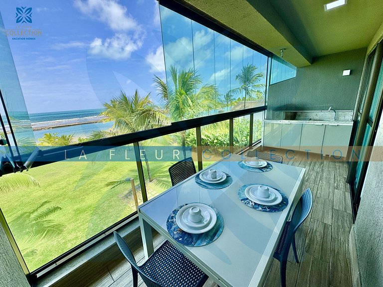 Luxo Frente Mar Pé na Areia no La Fleur Polinésia